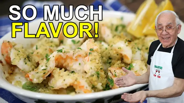 'Video thumbnail for Crispy Shrimp Oreganata – Garlic, Lemon, and Italian Flavor!'
