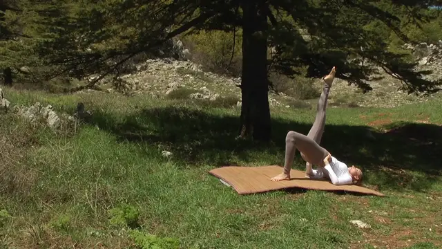 'Video thumbnail for Yoga - Half-bridge pose'
