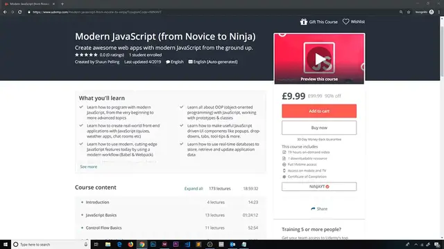 'Video thumbnail for New Modern JavaScript Update'