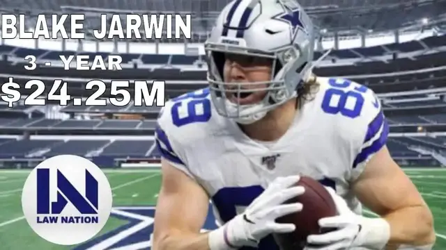 'Video thumbnail for law nation sports: blake jarwin's dallas cowboys extension: what does it mean for jason witten?'