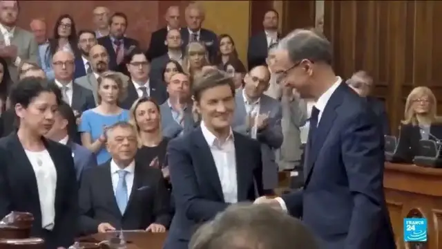'Video thumbnail for Serbia set to get new government amid protests'