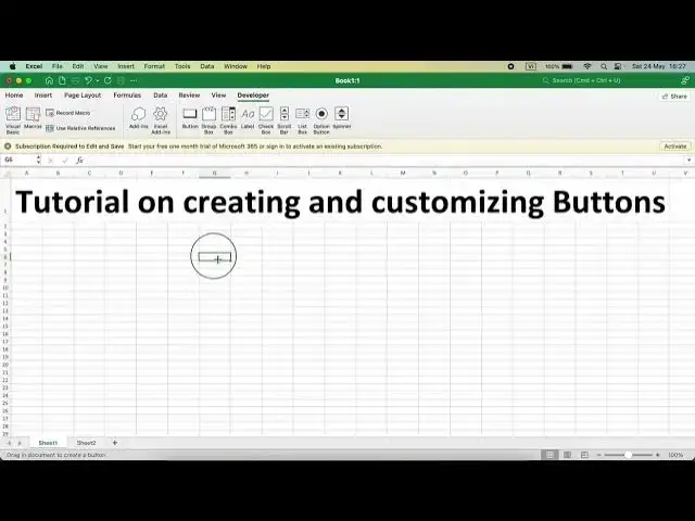 'Video thumbnail for Excel 365: Hướng dẫn tạo và tùy chỉnh Buttons trong Excel'
