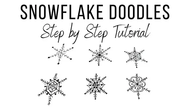 'Video thumbnail for How to Make Snowflake Doodles'