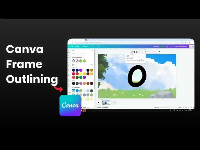 'Video thumbnail for How to Outline a Frame in Canva'