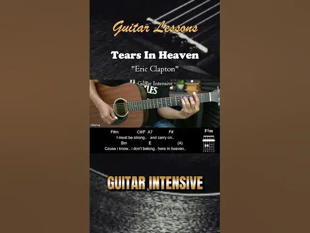 'Video thumbnail for Tears In Heaven - Eric Clapton | EASY Guitar Tutorial with Chords - Guitar Lessons #guitarchords'