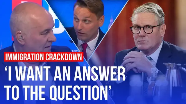 'Video thumbnail for Iain Dale demands answers from MP on Labour's immigration crackdown | LBC'