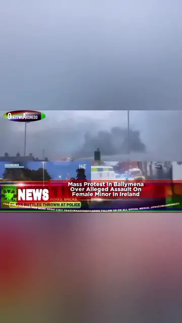 'Video thumbnail for Mass Protest In Ballymena Over Alleged Assault On Female Minor In Ireland '