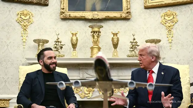 'Video thumbnail for El Salvador's president claims he can't return Abrego Garcia to US'