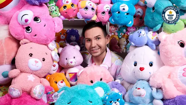 'Video thumbnail for The heartwarming story behind a care bear collection'