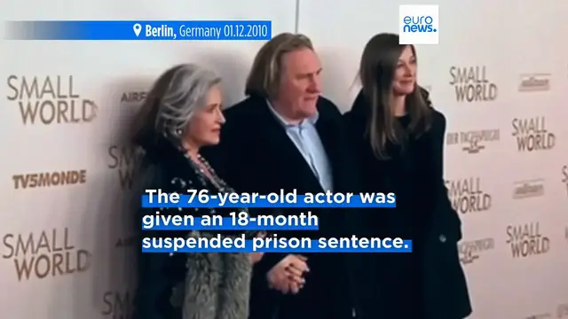 'Video thumbnail for Gérard Depardieu found guilty of sexual assault on a 2021 film set'