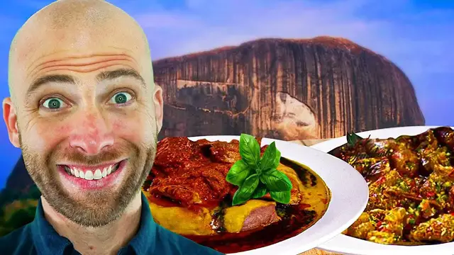 'Video thumbnail for Trying Nigerian Food For The First Time!! Real Kings Of Jollof Rice?!'