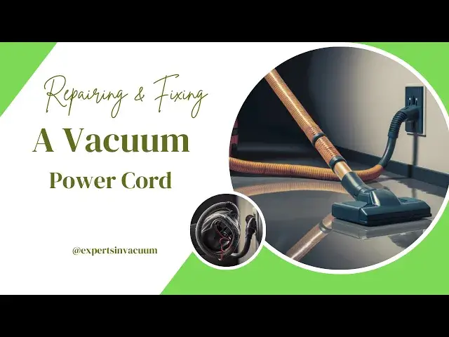 'Video thumbnail for How to Repair & Fix Vacuum Cleaner Power Cord'