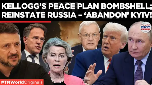 'Video thumbnail for ‘Reintegrate Russia’: Trump’s Envoy Kellogg Snubs Kyiv, Seeks Moscow’s Return | Times Now World'