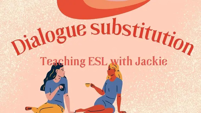 'Video thumbnail for Dialogue substitution, a Quick ESL reading and speaking activity | Dialogue for ESL Students'