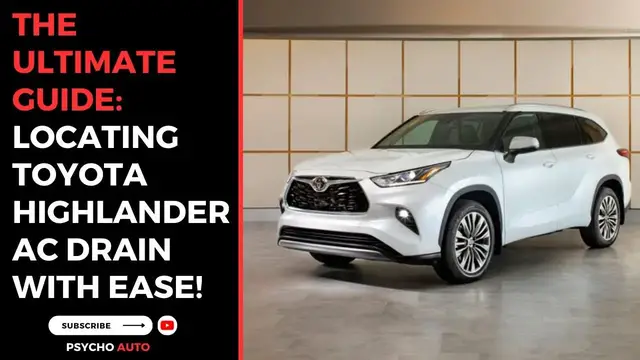'Video thumbnail for The Ultimate Guide: Locating Toyota Highlander AC Drain with Ease!'
