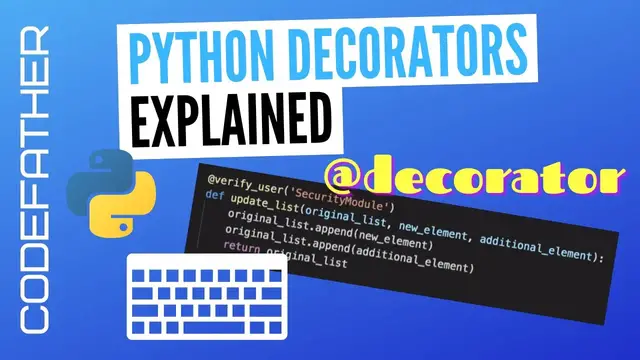 'Video thumbnail for How to use decorators in Python: Programming Tutorial'