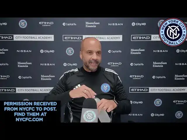'Video thumbnail for Hudson River Derby: New York City FC Press Conference - Match Preparation, Team Strategy & Player News'