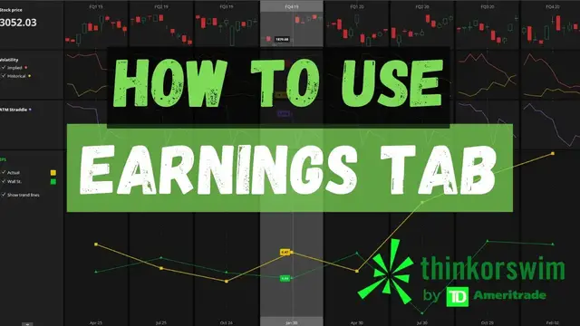 'Video thumbnail for How to Use Earnings Tab on ThinkorSwim I Using Volatility to Trade Earnings'