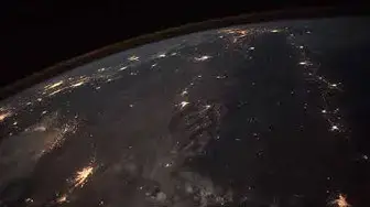 'Video thumbnail for International Space Station night pass from Seattle down to Baja, meteor at the 30th seconds'