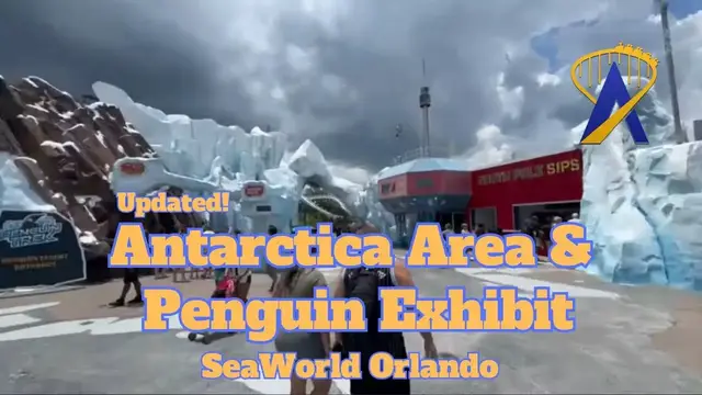 'Video thumbnail for Tour of Refreshed Antarctica Area and Penguin Exhibit at SeaWorld Orlando'