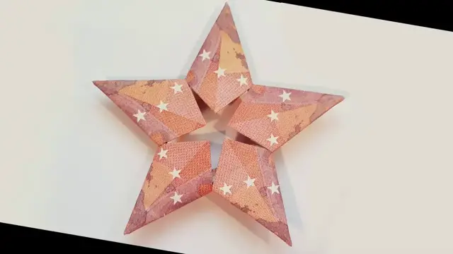 'Video thumbnail for π Stern aus Geld falten π Geldgeschenk π Stern aus Geldscheinen π Origami mit Geld π Weihnachten'