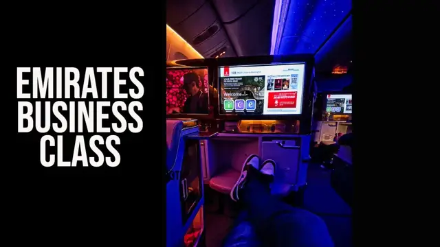 'Video thumbnail for Emirates Business Class - 777-300er Dubai to Washington DC'