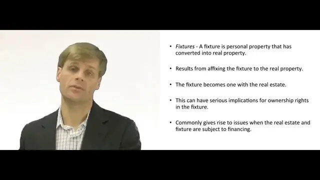 'Video thumbnail for Fixtures and Real Property'