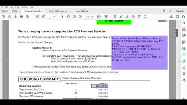 'Video thumbnail for 3 Months Bank Statement Template (Chase Bank) 2023'