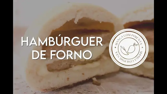 'Video thumbnail for Hambúrguer de Forno, faça em casa.'
