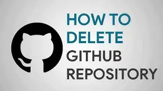 'Video thumbnail for How to Delete Github Repository'