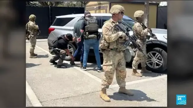 'Video thumbnail for LA curfew imposed amid protests against Trump's immigration crackdown'