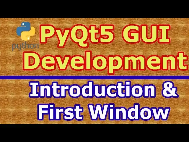 'Video thumbnail for Python GUI Development With PyQt5 Introduction & Creating Window #1'