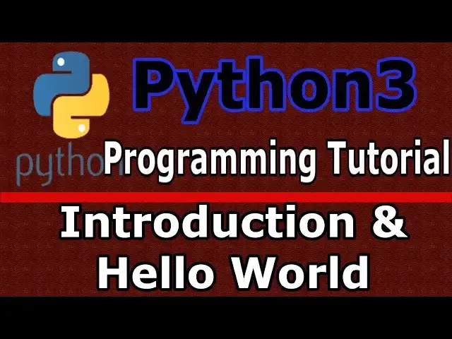 'Video thumbnail for Python3 Programming Introduction & Hello World Application #1'