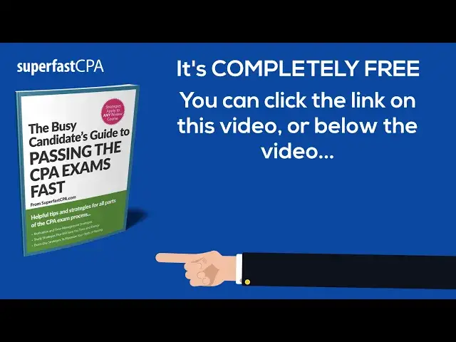 'Video thumbnail for SuperfastCPA Free CPA Exam Guide'