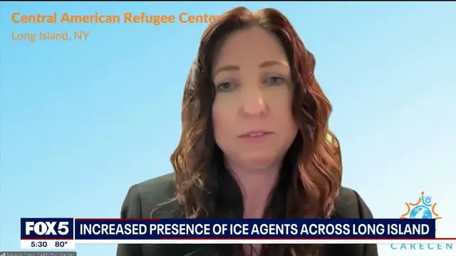 'Video thumbnail for Increased presence of ICE agents noticed by Long Island residents'