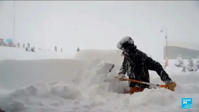 'Video thumbnail for France: snowfall wreak deadly havoc in the Alps'