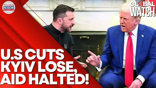 'Video thumbnail for U.S Blocks Ukraine Arms, Pentagon Confirms Pause | Trump’s America First Shocker | Times Now World'