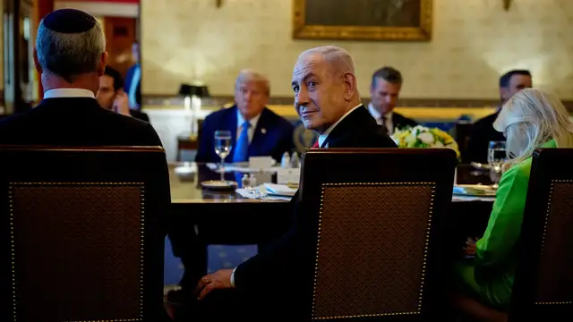 'Video thumbnail for Trump and Netanyahu push plans to get Palestinians out of Gaza'