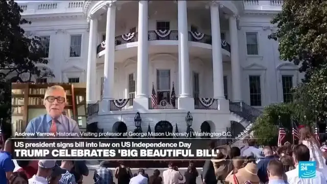 'Video thumbnail for Trump shows he 'controls Republican party' as it passes tax and spending bill'