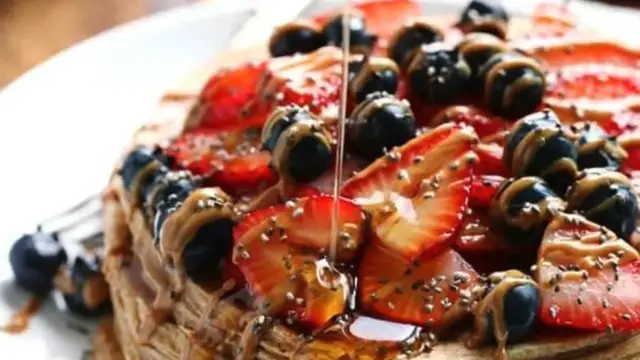 'Video thumbnail for Cinnamon Whole Grain Power Pancakes recipe'