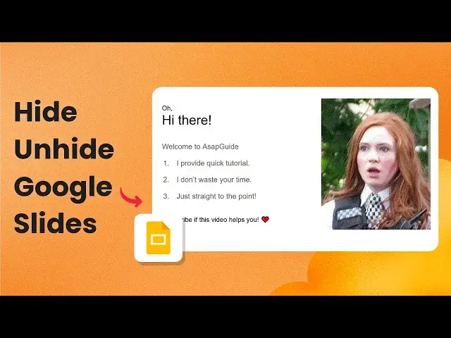 'Video thumbnail for How to Hide Slides in Google Slides, or Unhide Them'