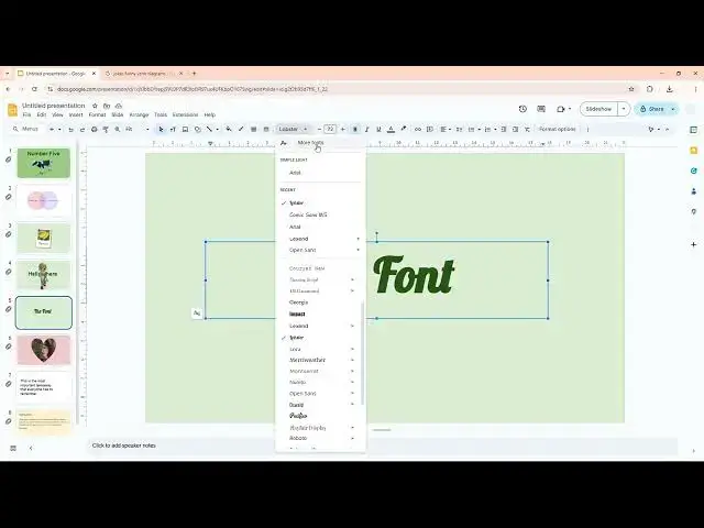 'Video thumbnail for How to Find, Add, and Remove Fonts in Google Slides'