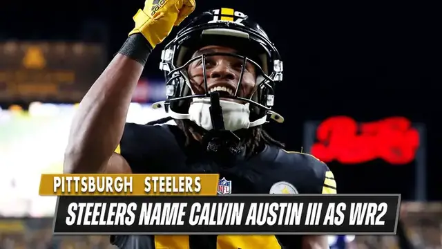 'Video thumbnail for Steelers WR coach Zach Azzanni recently announced the player currently filling the WR2 position'
