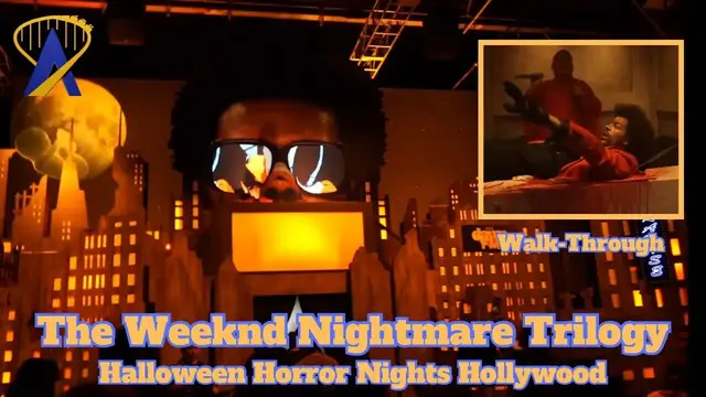 'Video thumbnail for The Weeknd: Nightmare Trilogy Haunted House at Universal Studios Hollywood 2024'