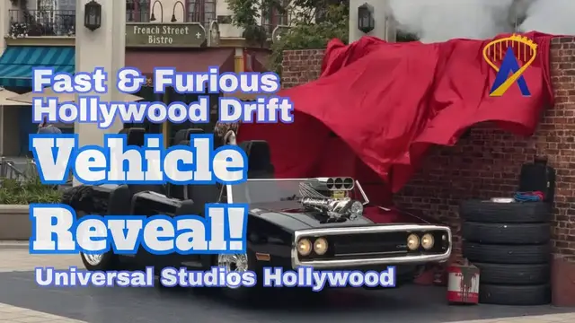 'Video thumbnail for Fast & Furious: Hollywood Drift Roller Coaster at Universal Studios Hollywood Ride Vehicle Reveal'