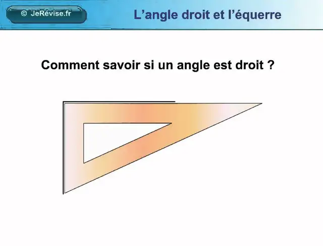 'Video thumbnail for L'angle droit et l'équerre. Géométrie'
