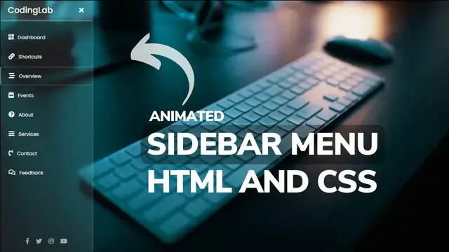 'Video thumbnail for How to Create Sidebar in HTML and CSS'