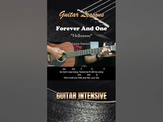 'Video thumbnail for Forever and One - Helloween | EASY Guitar Tutorial with Chords Guitar Lessons #guitarlessons'