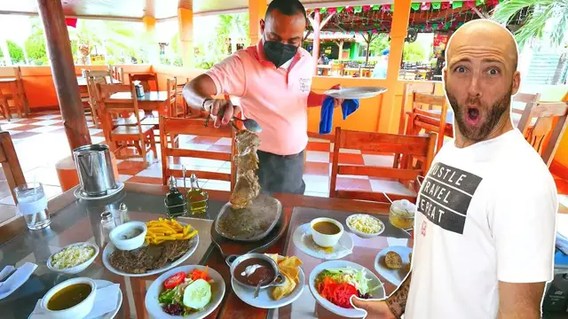'Video thumbnail for Traditional Nicaraguan Food in Managua!! Meat Mountain In Nicaragua!!'
