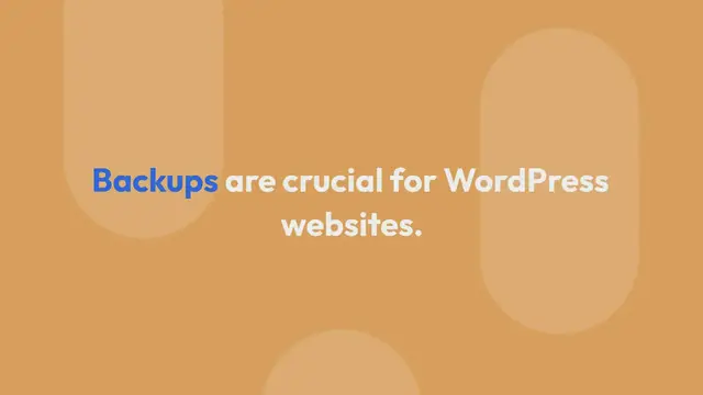 'Video thumbnail for How to Create a WordPress Backup Using a Plugin'